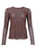 Alexis Tee W/Stones | Coffee | Bluse fra Black Colour