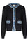 Zelma Knit Denim Cardigan | Navy | Strik fra Neo Noir
