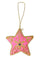 Velvet Star Christmas Ornament | Pink | Julepynt fra Black Colour
