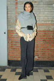 Dara Studs Jeans Regular | Dark Grey Denim | Jeans fra Mos Mosh