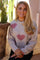 Fro Heart Pullover | Ivory Rose Heart | Strik fra Liberté