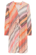 Kela kurzes Kleid 52514 | Multi Diagonal Stripes Print | Kleid von Gustav