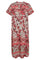 Lisa Dress 206177 | Coral Blush W. Hot Coral | Kjole fra Freequent