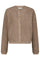 Limo Fluffy Knit Cardigan | Dark Sand | Strik fra Neo Noir