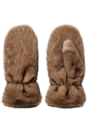 Isabel Pelzfäustling 39061 | Walnuss | Handschuhe von Co'couture
