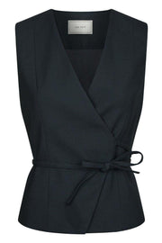 Samara Melange Waistcoat | Navy | Vest fra Neo Noir