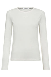 Granny Embroidery LS Tee 33180 | White | T-Shirt fra Co'couture