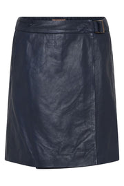Giti short leather skirt | Blue Nights | Nederdel fra Gustav