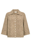 Grslulu Cardigan 207378 | Silver Mink Melange | Cardigan fra Freequent