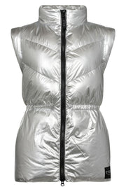 MetalCC Puffer Vest | Silver | Vest fra Co'Couture