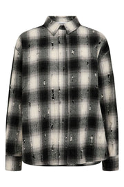 Moby Check Shirt 35900 | Black | Bluse fra Co'couture