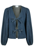 Silvi Overdyed Dot Blouse | Ash Blue | Bluse fra Neo Noir – nedsat