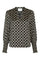 Landa Tile Print Blouse | Black | Bluse fra Neo Noir