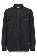 Natalie Denim Shirt | Grey | Skjorte fra Mos Mosh – nedsat