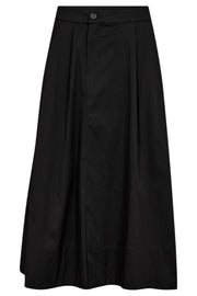 Cotton Crisp Midi Skirt 34151 | Black | Nederdel fra Co'couture