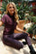Alma Pants | Bordeaux Lux Leo | Bukser fra Liberté