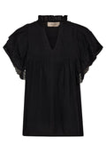 Wea Flowish Blouse | Black | Bluse fra Mos Mosh – nedsat