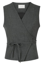 Samara Wrap Waistcoat | Antracit | Waistcoat fra Neo Noir