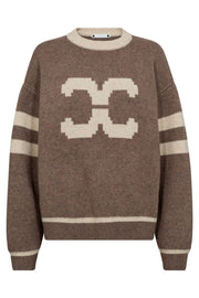 Row Coco Logo Knit 32214 | Walnut | Strik fra Co'couture