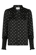 Camisa Dot Blouse | Black | Bluse fra Neo Noir – nedsat