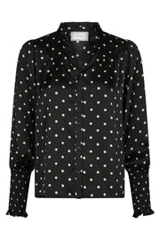 Camisa Dot Blouse | Black | Bluse fra Neo Noir