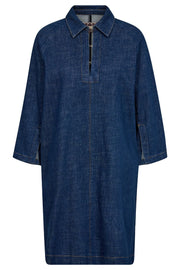 Cirali Pincourt Dress  | Dark Blue | Kjole fra Mos Mosh