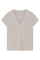 Ginnie V-neck t-shirt S/S | Almond | T-Shirt fra Gustav