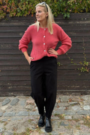 Beverly Barrel Pant | Black | Bukser fra Black Colour