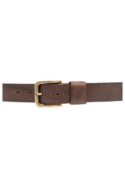 Jeans belt 13702 | Brown/Brass | Bælte fra Depeche