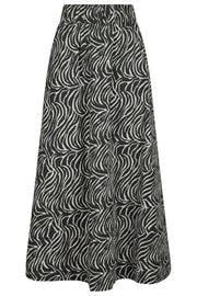 Yara Zebra Long Skirt | Black | Nederdel fra Neo Noir