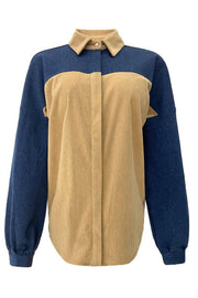 Asta Corduroy Jacket | Blue Denim Sand | Jakke fra Liberté