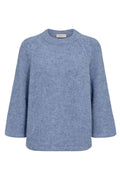 Lulu Pullover 205507 | Vista Blue Melange | Strik fra Freequent – nedsat