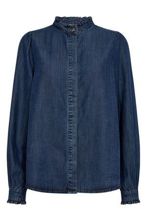 Wilke Shirt 205133 | Mittelblauer Denim | Hemd von Freequent