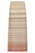 Hopi Zig Zag Knit Skirt  | Ecru | Nederdel fra Mos Mosh – nedsat