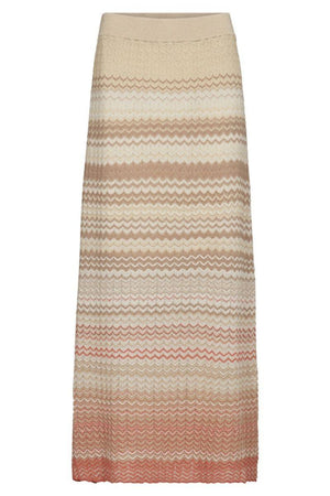 Hopi Zig Zag Knit Skirt  | Ecru | Nederdel fra Mos Mosh
