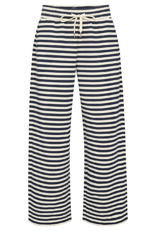 Tini Stripe Wide Pants | Blau | Hosen von Statebird