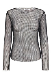 Krystal Net Blouse 32117 | Black | T-Shirt fra Co'couture