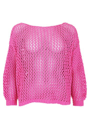 Zelma Knitted Jumper | Pink | Strik fra Black Colour