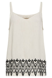 Linus Top 206115 | Moonbeam W. Black | Top fra Freequent