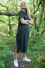 Alma Tshirt Dress | Dusty Army | Kjole fra Liberté