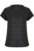 Alma Top | Dark Grey Black Stripe | Bluse fra Liberté