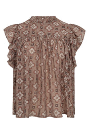 Egypt Top 35502 | Walnut | S/S Shirts fra Co'couture