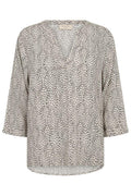 Adney Blouse 206684 | Moonbeam W. Black | Bluse fra Freequent