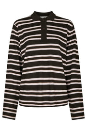 Mala Polo Knit Blouse | Dark Brown | Strik fra Neo Noir