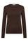 Granny Embroidery LS Tee 33180 | Dark Brown | T-Shirt fra Co'couture