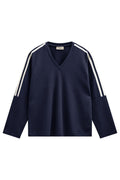 Lucinda Pullover 207445 | Navy Blazer W. Star Off-White | Strik fra Freequent – nedsat
