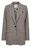 Quin Pin Fitted Blazer 40007 | Mink | Blazer fra Co'couture