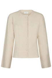 Mixie Knit Cardigan | Ivory | Strik fra Neo Noir