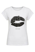 The Kiss Tee 33100 | Weiß Schwarz | T-Shirt von Co'couture