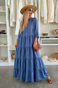 Brooks Denim Colour Dress | Blue